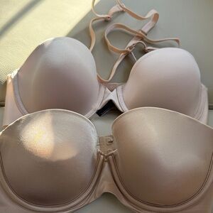 Victoria's Secret and Soma strapless bras 32C